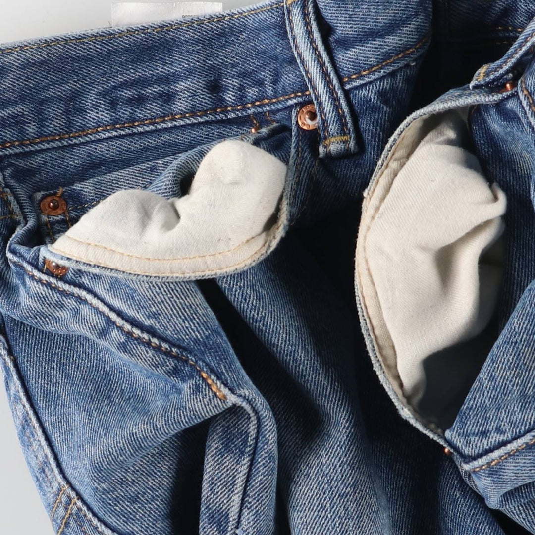 Levi's 501 straight denim pants for men, size W35 cotton blue type Vintage Second Hand