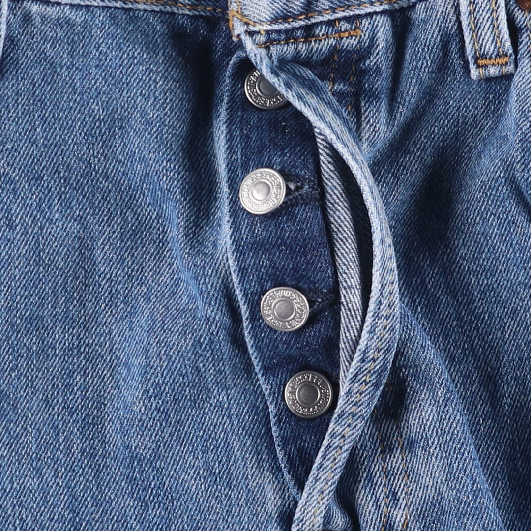 Levi's 501 straight denim pants for men, size W34 cotton blue type Vintage Second Hand