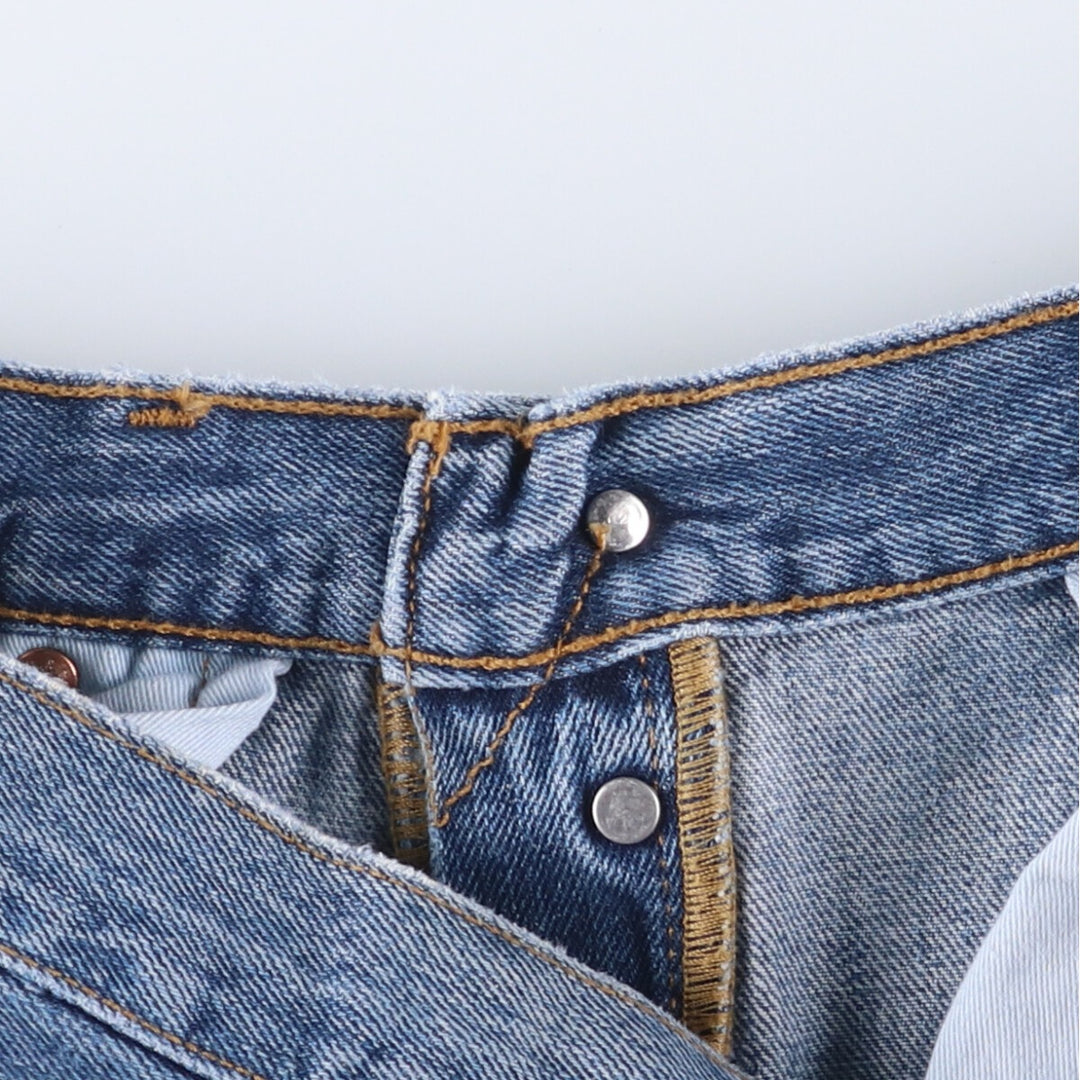 Levi's 501 straight denim pants for men, size W34 cotton blue type Vintage Second Hand