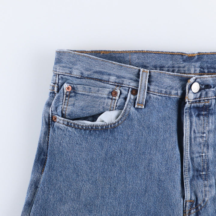 Levi's 501 straight denim pants for men, size W34 cotton blue type Vintage Second Hand