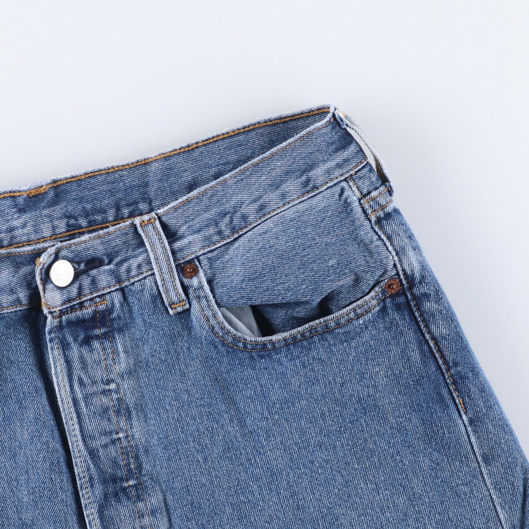 Levi's 501 straight denim pants for men, size W34 cotton blue type Vintage Second Hand