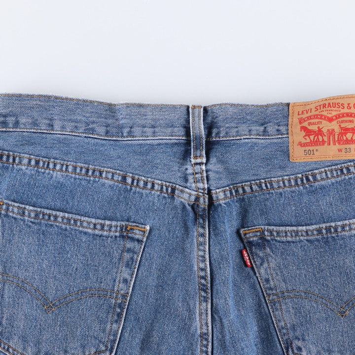 Levi's 501 straight denim pants for men, size W34 cotton blue type Vintage Second Hand