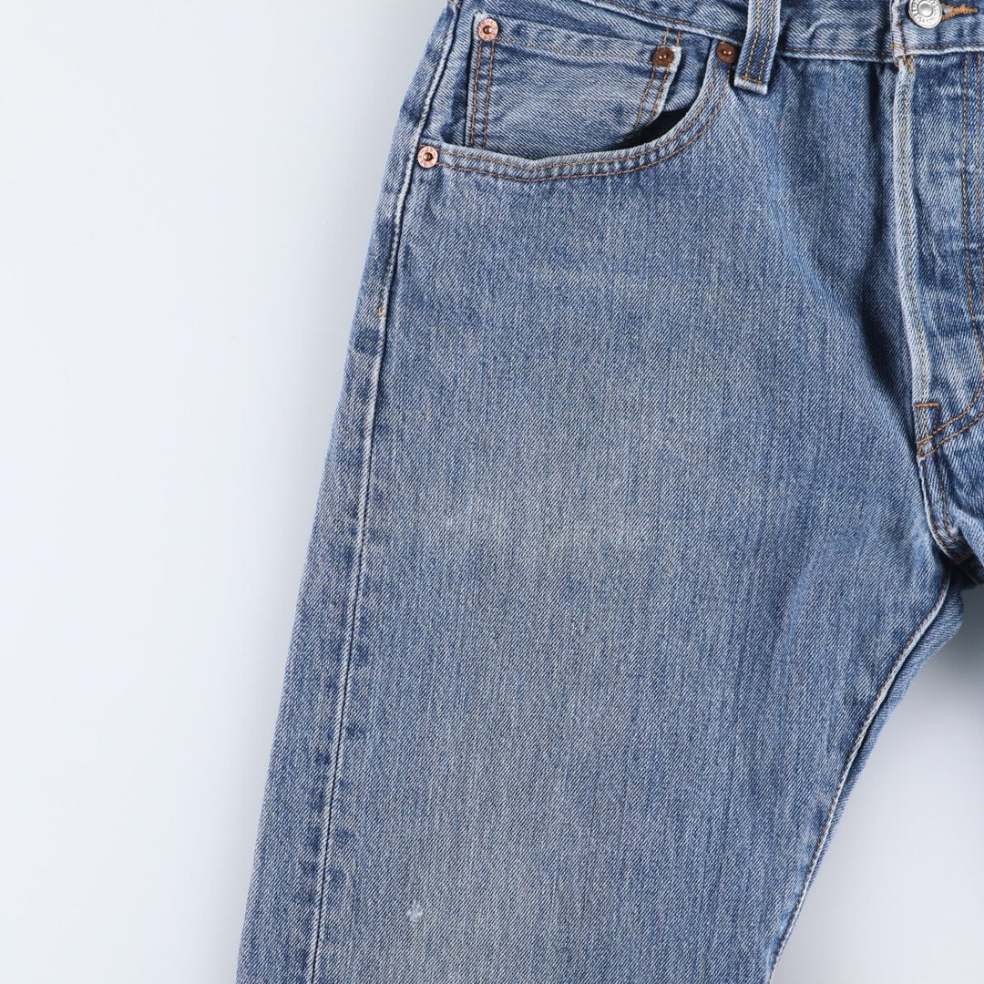 Levi's 501 straight denim pants for men, size W33 cotton blue type Vintage Second Hand