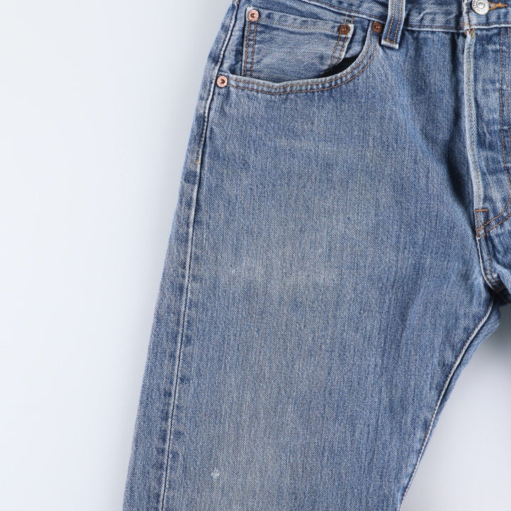 Levi's 501 straight denim pants for men, size W33 cotton blue type Vintage Second Hand