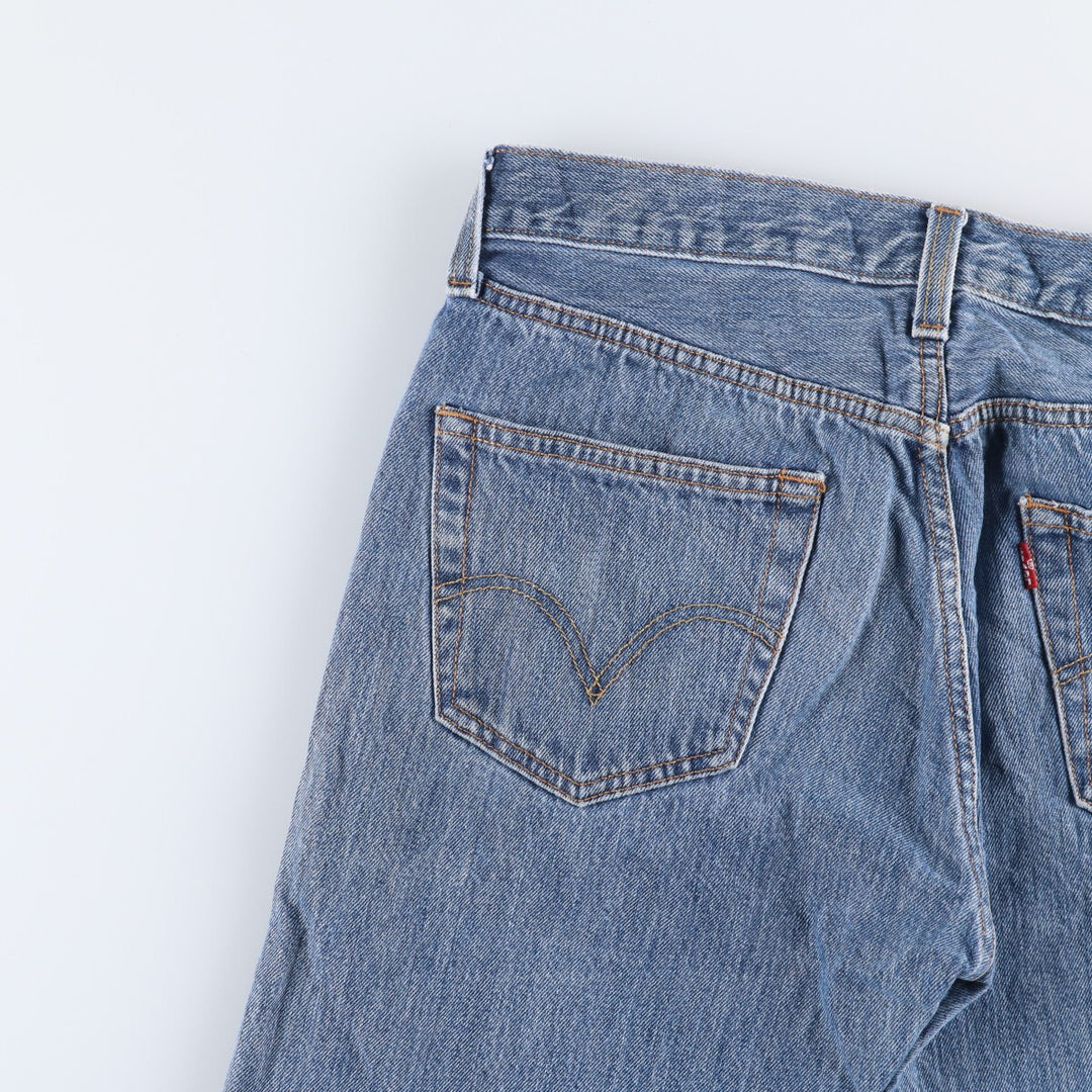 Levi's 501 straight denim pants for men, size W33 cotton blue type Vintage Second Hand