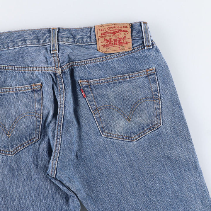 Levi's 501 straight denim pants for men, size W33 cotton blue type Vintage Second Hand
