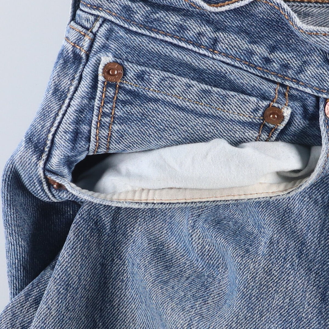 Levi's 501 straight denim pants for men, size W33 cotton blue type Vintage Second Hand