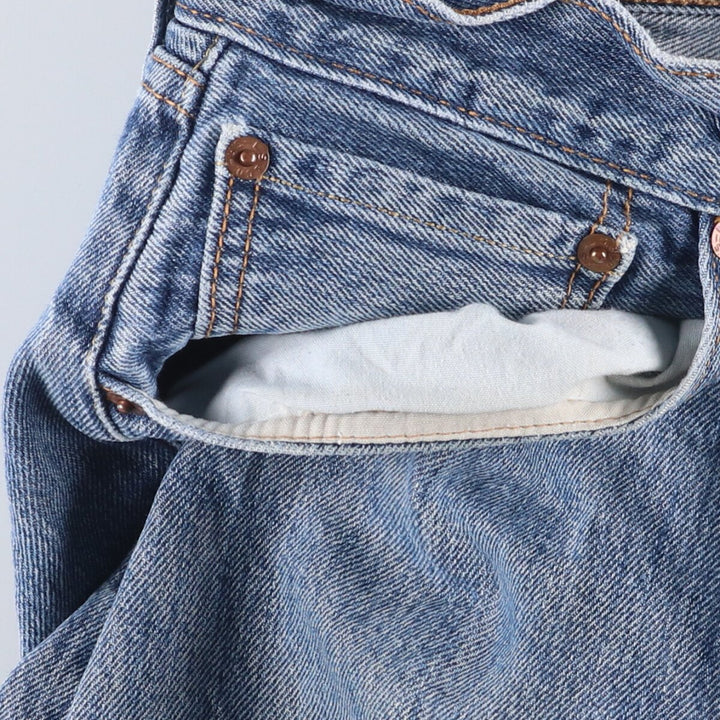 Levi's 501 straight denim pants for men, size W33 cotton blue type Vintage Second Hand