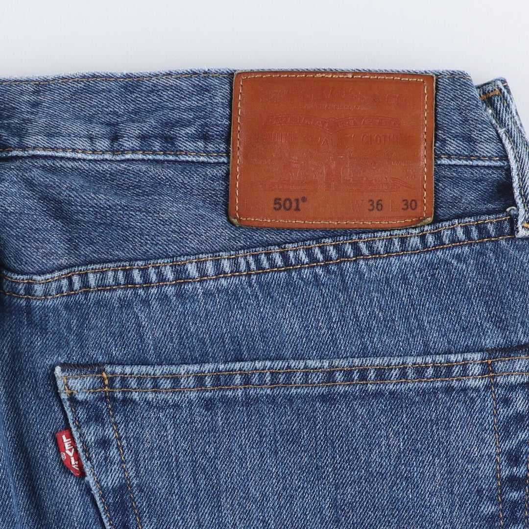 Levi's 501 LEVI'S PREMIUM straight denim pants for men, size w37 cotton blue type Vintage Second Hand
