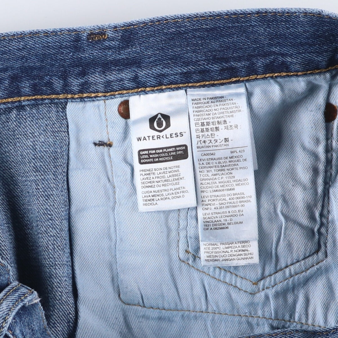 Levi's 501 LEVI'S PREMIUM straight denim pants for men, size w37 cotton blue type Vintage Second Hand