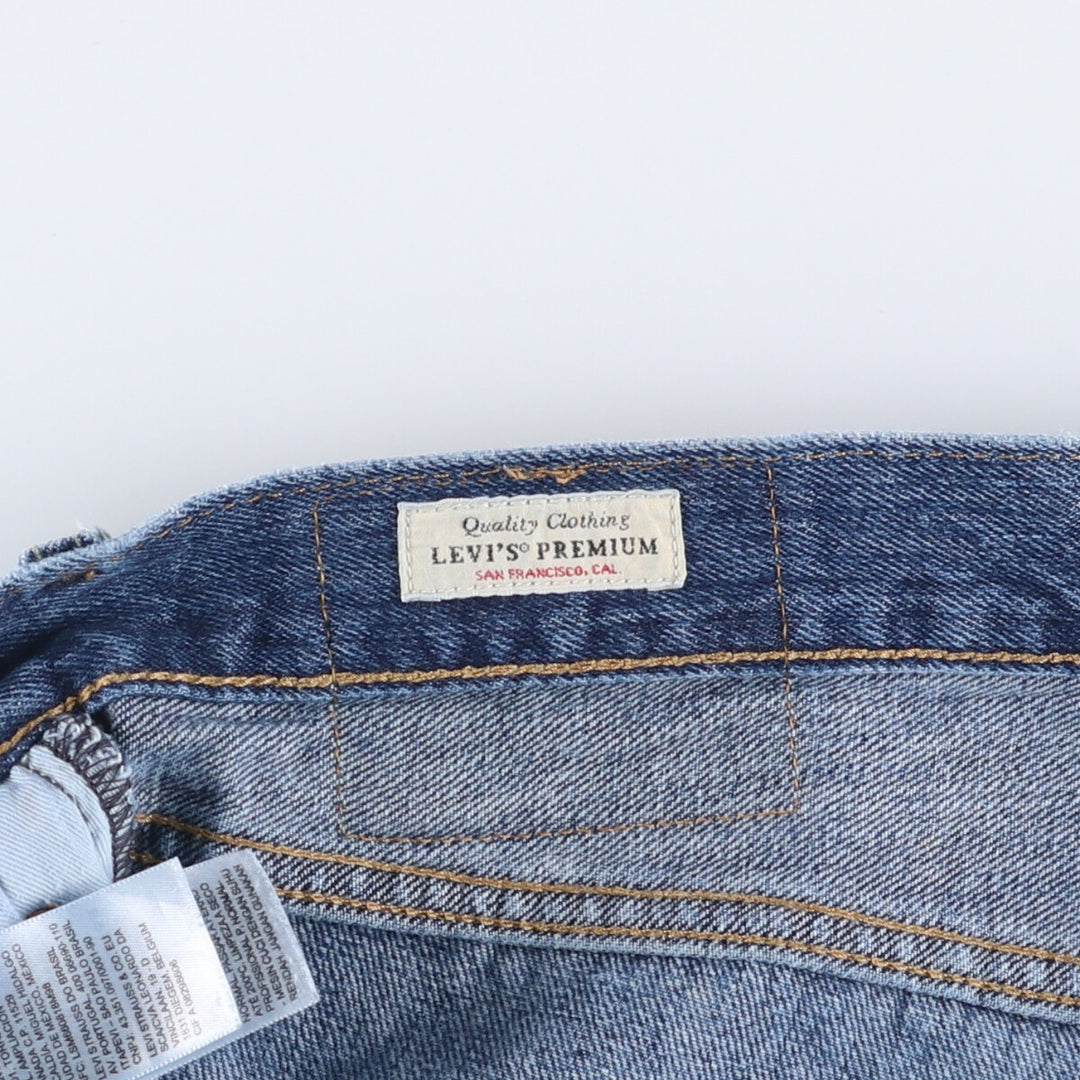 Levi's 501 LEVI'S PREMIUM straight denim pants for men, size w37 cotton blue type Vintage Second Hand