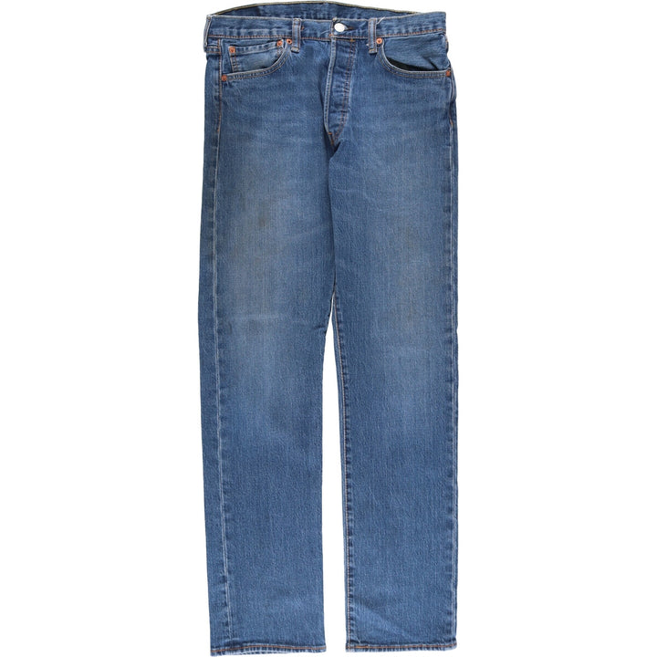 Levi's 501 straight denim pants for men, size W32 cotton blue type Vintage Second Hand