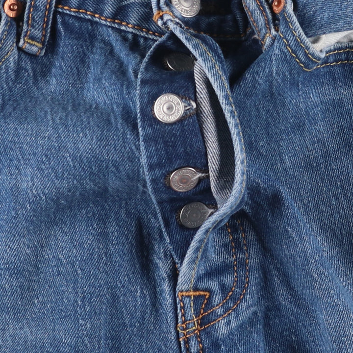 Levi's 501 straight denim pants for men, size W32 cotton blue type Vintage Second Hand