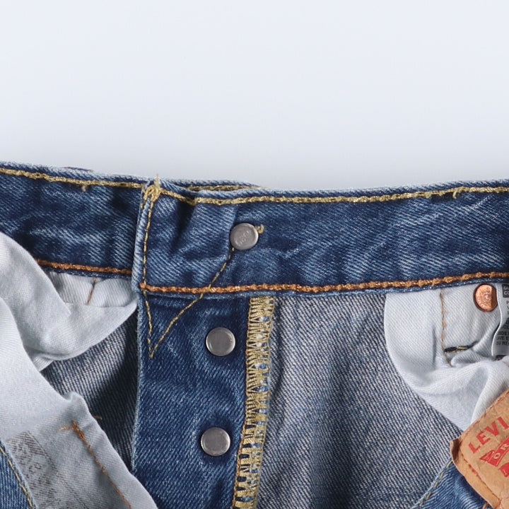 Levi's 501 straight denim pants for men, size W32 cotton blue type Vintage Second Hand