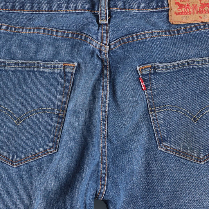 Levi's 501 straight denim pants for men, size W32 cotton blue type Vintage Second Hand