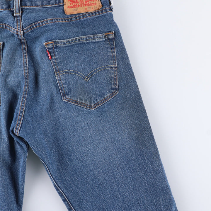 Levi's 501 straight denim pants for men, size W32 cotton blue type Vintage Second Hand