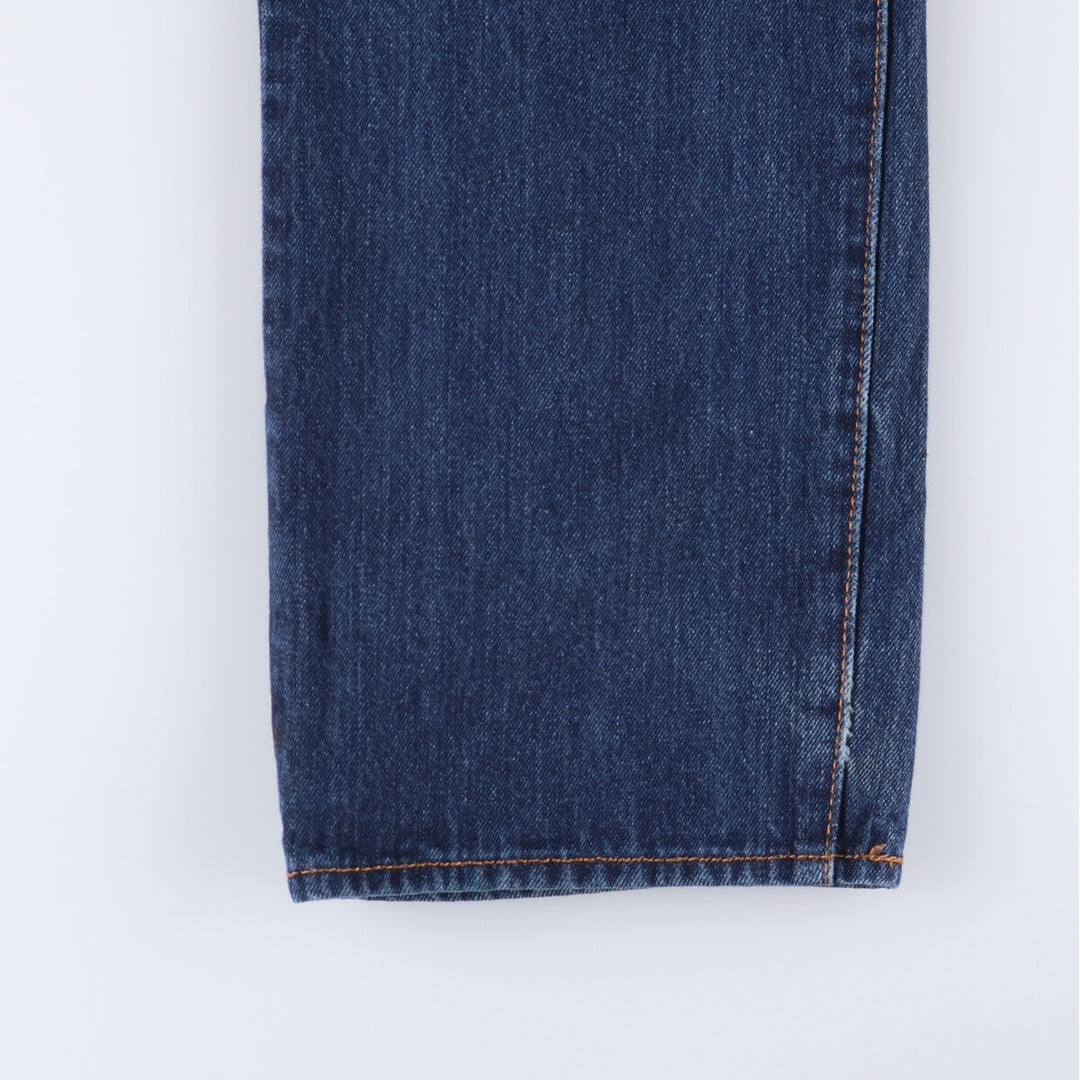 Dark navy blue Levi's 501 straight denim pants for men, equivalent to w36 cotton blue type Vintage Second Hand
