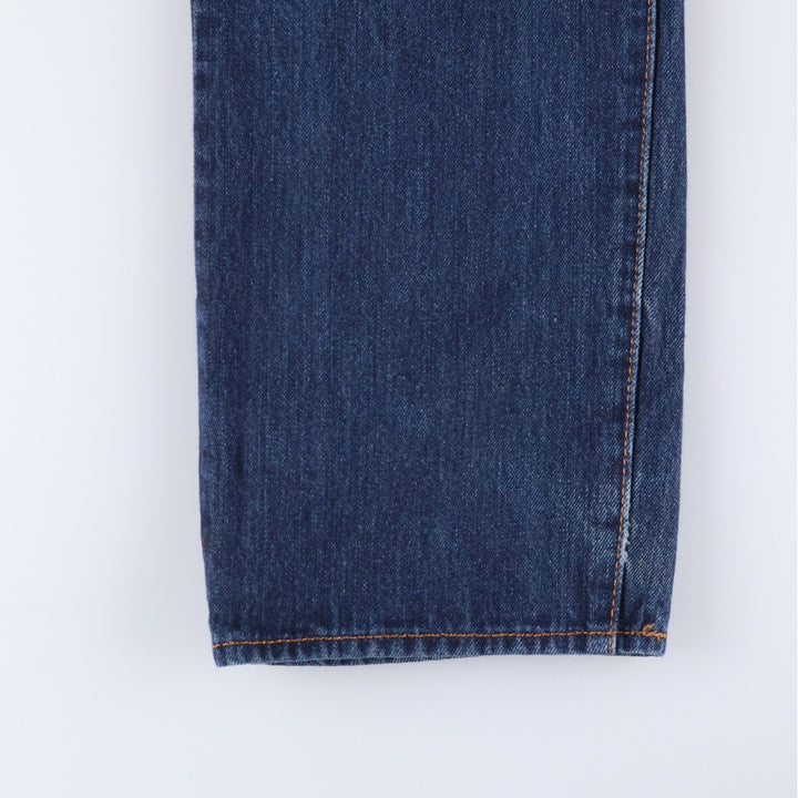 Dark navy blue Levi's 501 straight denim pants for men, equivalent to w36 cotton blue type Vintage Second Hand