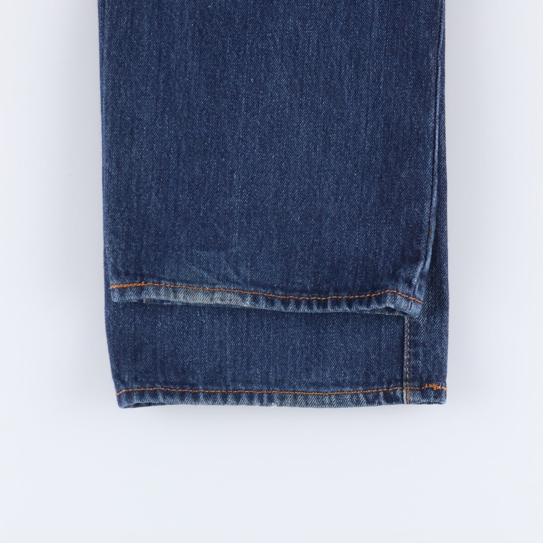 Dark navy blue Levi's 501 straight denim pants for men, equivalent to w36 cotton blue type Vintage Second Hand