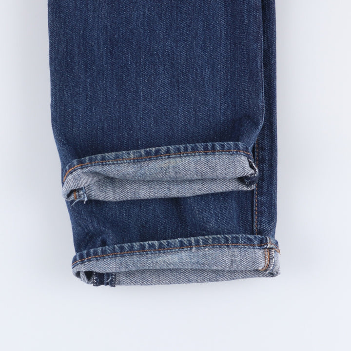 Dark navy blue Levi's 501 straight denim pants for men, equivalent to w36 cotton blue type Vintage Second Hand