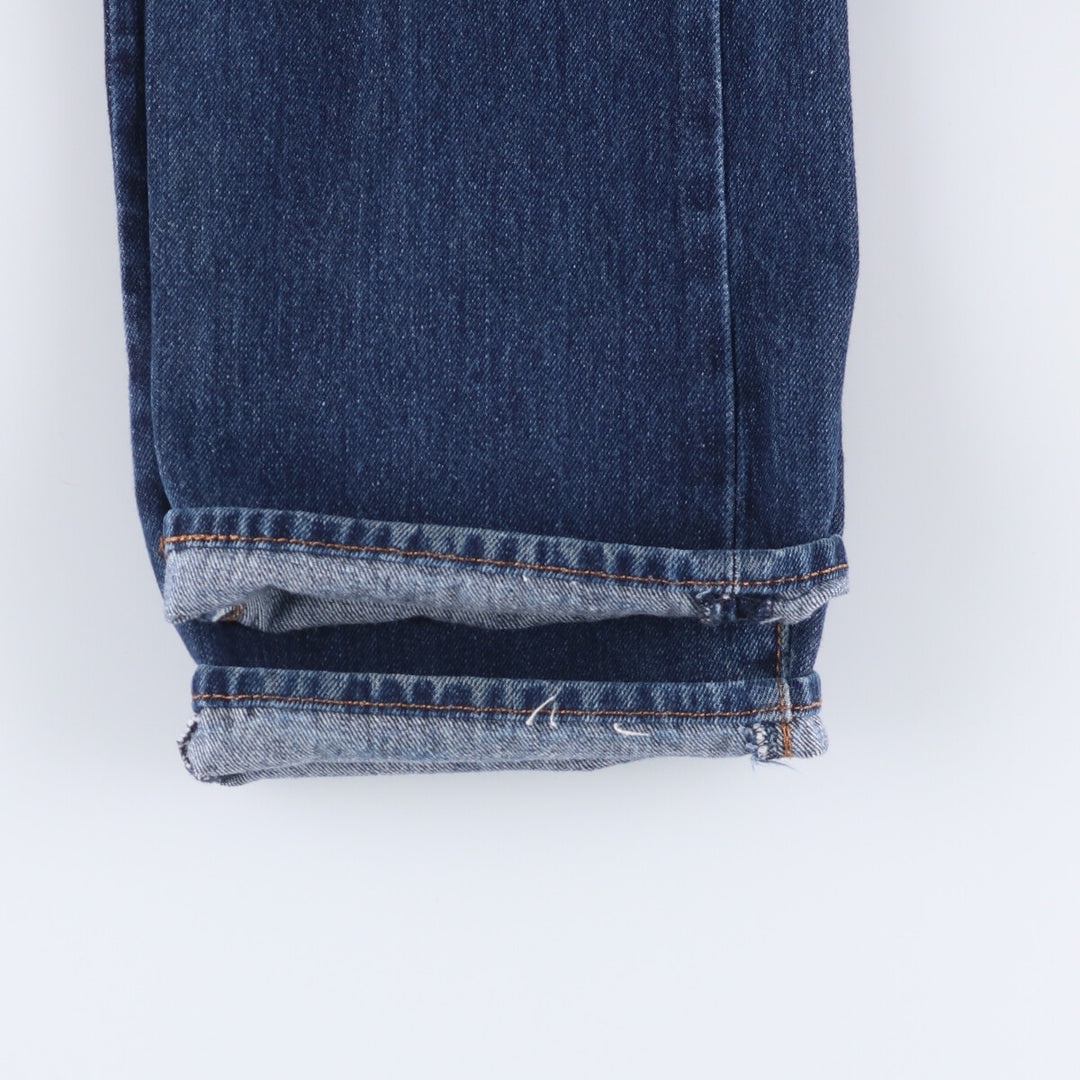 Dark navy blue Levi's 501 straight denim pants for men, equivalent to w36 cotton blue type Vintage Second Hand