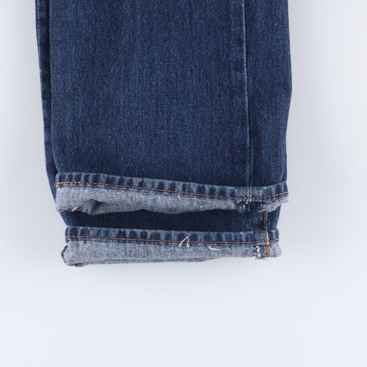 Dark navy blue Levi's 501 straight denim pants for men, equivalent to w36 cotton blue type Vintage Second Hand