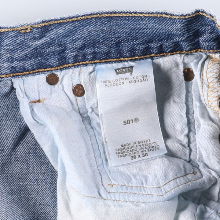 Levi's 501 straight denim pants for men, size W36 cotton blue type Vintage Second Hand