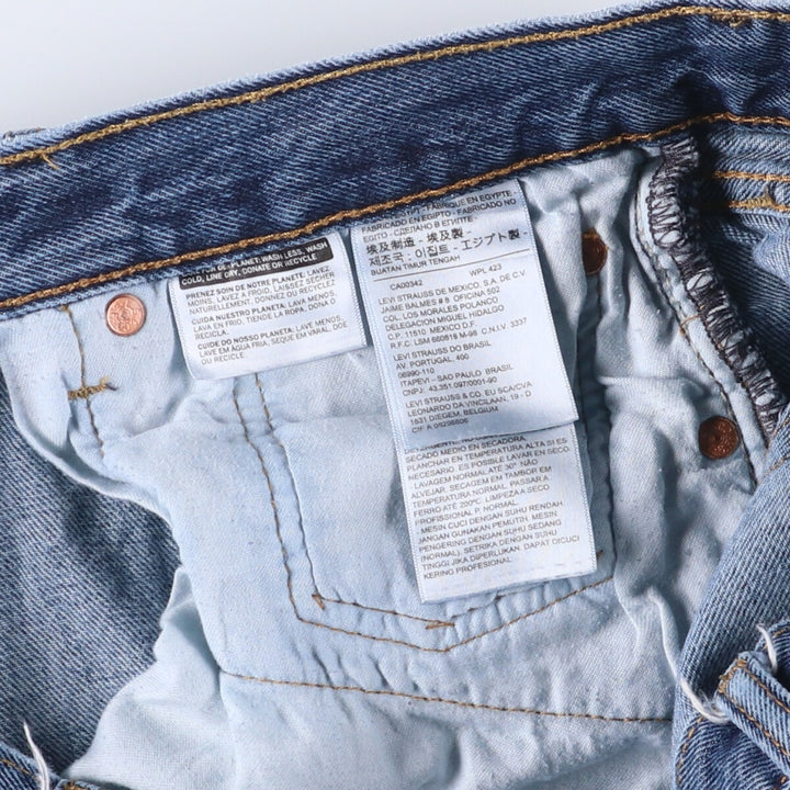 Levi's 501 straight denim pants for men, size W36 cotton blue type Vintage Second Hand