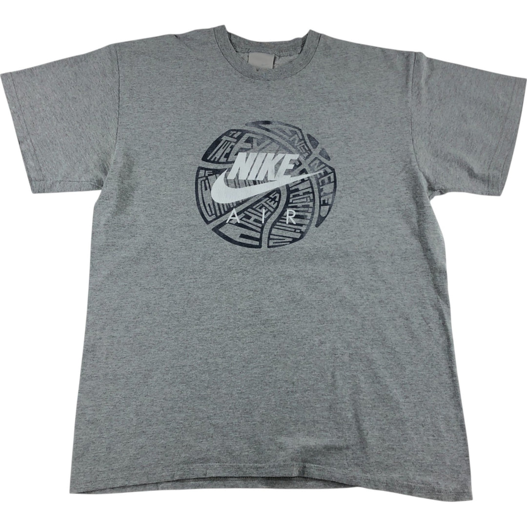 00'S Nike Printed T-shirt, Men's L size cotton gray type Vintage Second Hand