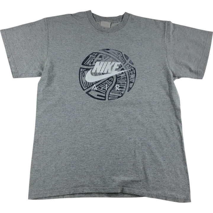 00'S Nike Printed T-shirt, Men's L size cotton gray type Vintage Second Hand