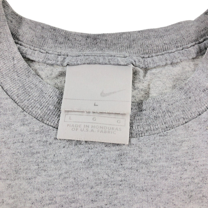 00'S Nike Printed T-shirt, Men's L size cotton gray type Vintage Second Hand
