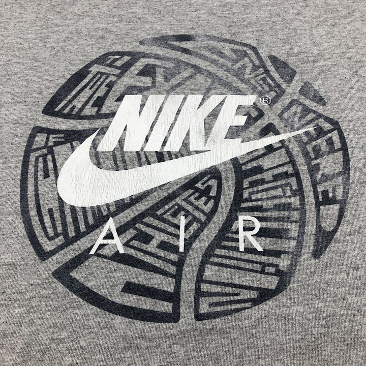 00'S Nike Printed T-shirt, Men's L size cotton gray type Vintage Second Hand