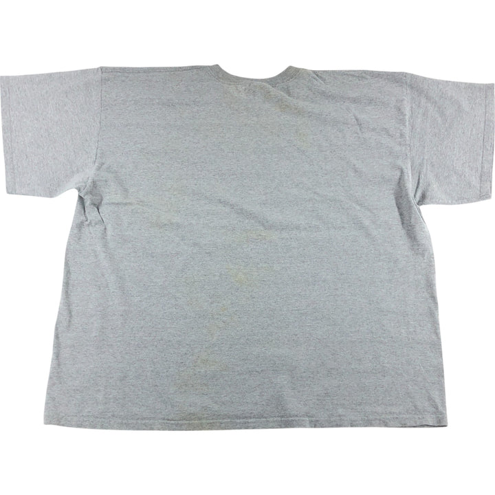 ~00'S Nike College T-shirt Men's XXL size cotton gray type Vintage Second Hand