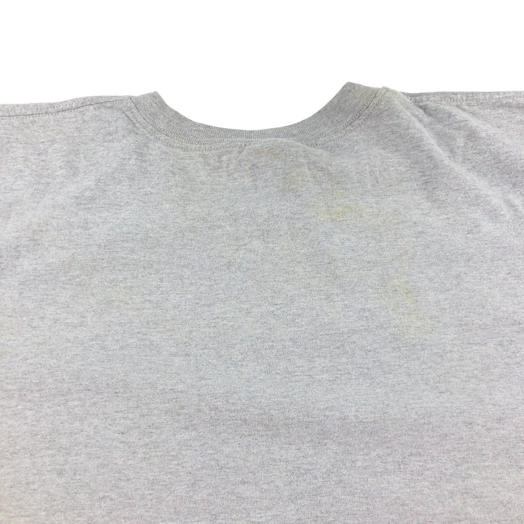 ~00'S Nike College T-shirt Men's XXL size cotton gray type Vintage Second Hand