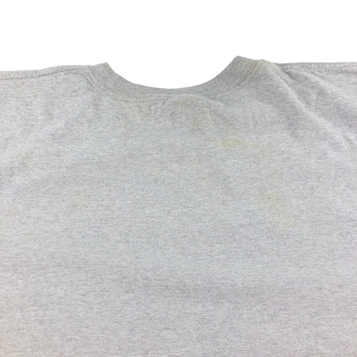~00'S Nike College T-shirt Men's XXL size cotton gray type Vintage Second Hand