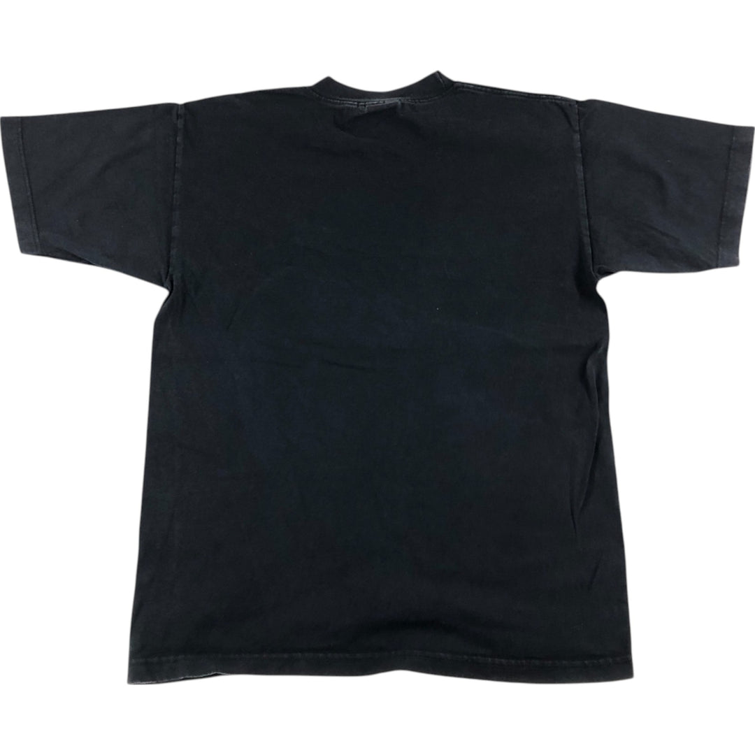 90'S FILA logo T-shirt, made in USA, men's size M, vintage cotton black type Vintage Second Hand