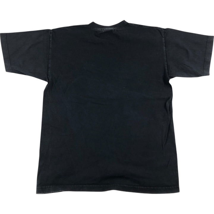 90'S FILA logo T-shirt, made in USA, men's size M, vintage cotton black type Vintage Second Hand