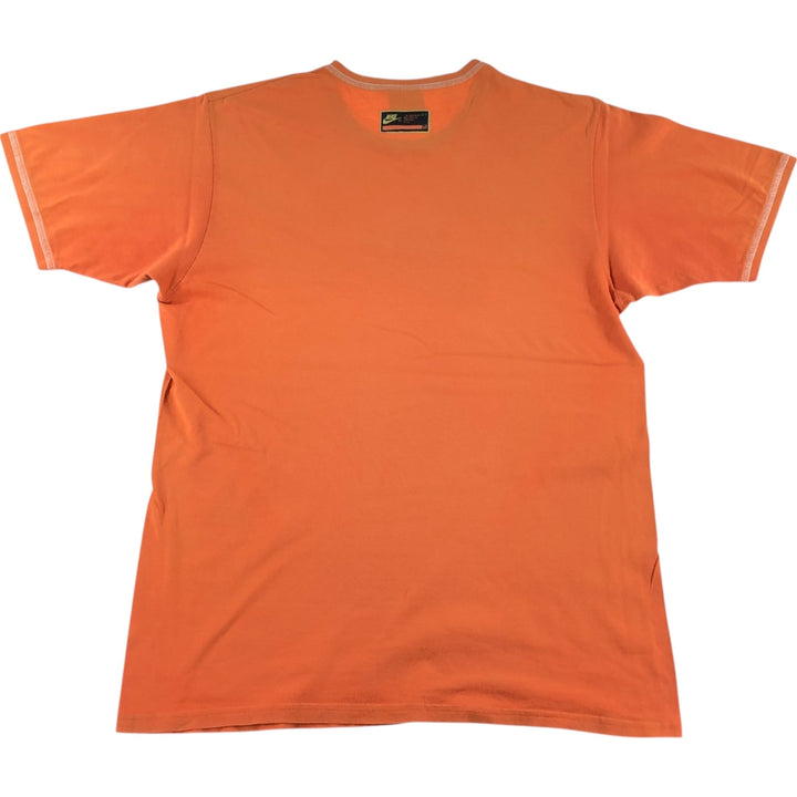 00'S Nike logo print T-shirt, men's size M cotton orange type Vintage Second Hand