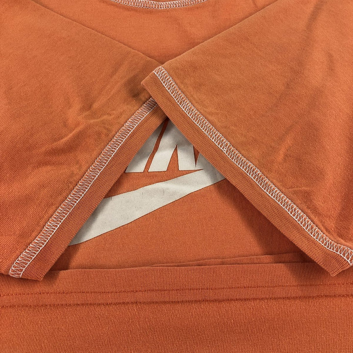 00'S Nike logo print T-shirt, men's size M cotton orange type Vintage Second Hand