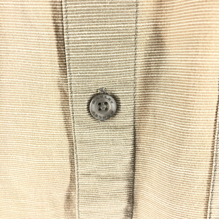 00'S ~ Oakley OAKLEY Short Sleeve Box Shirt Men's L Size Box Shirt cotton brown type Vintage Second Hand