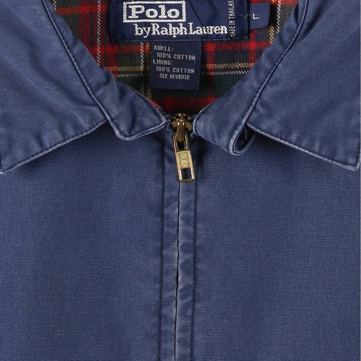 Ralph Lauren POLO by Ralph Lauren Swing Top Sports Jacket Men's L size cotton navy blue type Vintage Second Hand