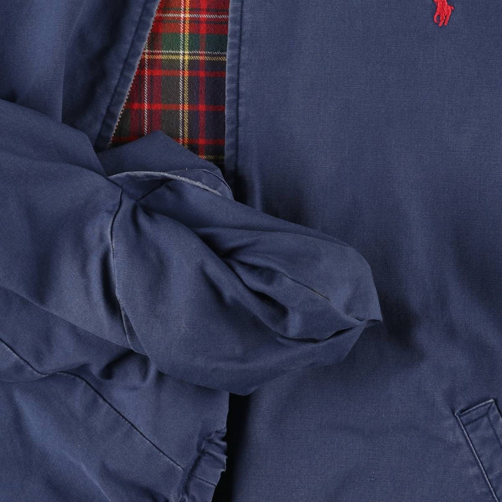 Ralph Lauren POLO by Ralph Lauren Swing Top Sports Jacket Men's L size cotton navy blue type Vintage Second Hand