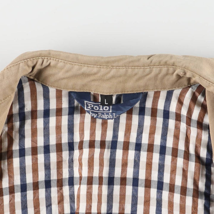 Ralph Lauren POLO by Ralph Lauren Swing Top Sports Jacket Men's L size unclear Beige type Vintage Second Hand