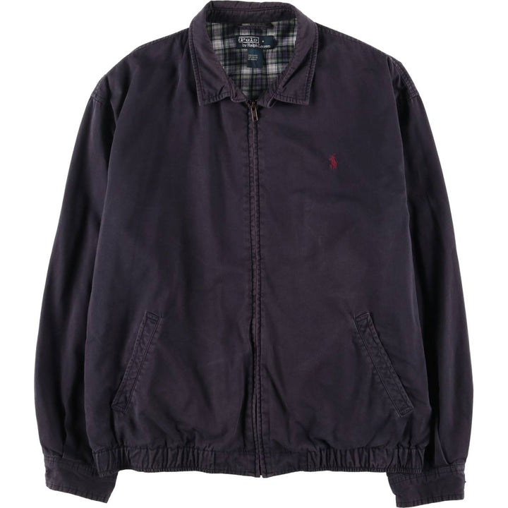 Ralph Lauren POLO by Ralph Lauren Swing Top Sports Jacket Men's XL cotton navy blue type Vintage Second Hand