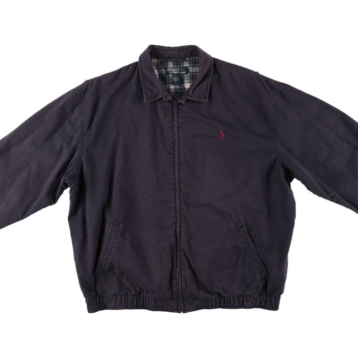Ralph Lauren POLO by Ralph Lauren Swing Top Sports Jacket Men's XL cotton navy blue type Vintage Second Hand