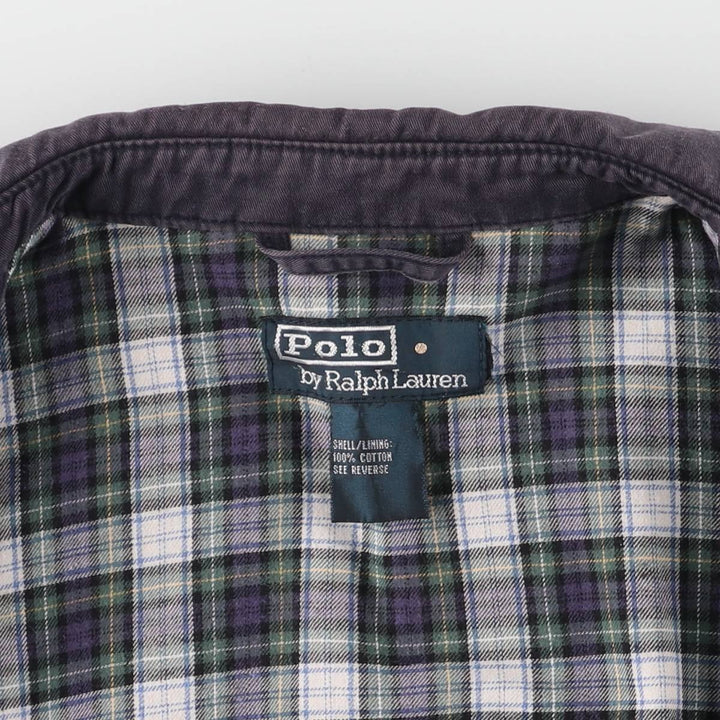 Ralph Lauren POLO by Ralph Lauren Swing Top Sports Jacket Men's XL cotton navy blue type Vintage Second Hand