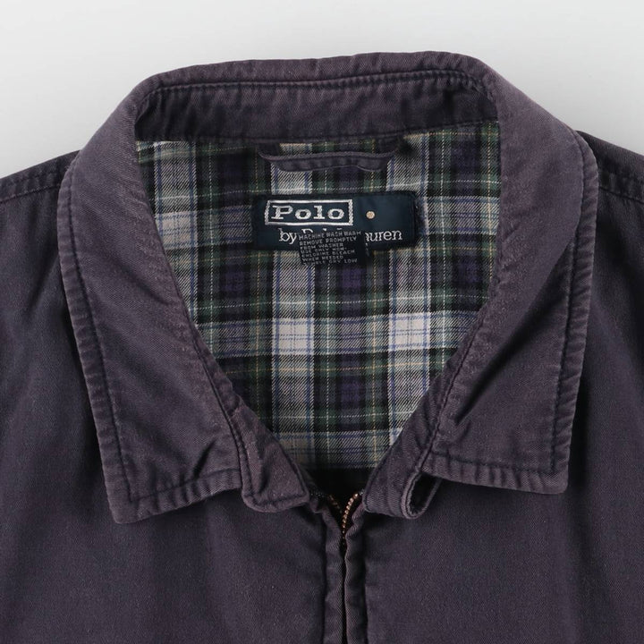 Ralph Lauren POLO by Ralph Lauren Swing Top Sports Jacket Men's XL cotton navy blue type Vintage Second Hand