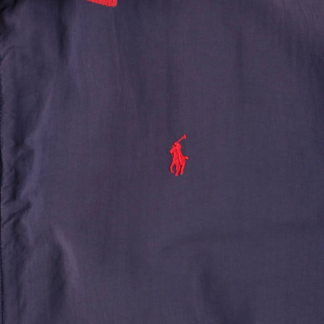 90'S Polo by Ralph Lauren swing top sports jacket, made in the USA, men's size L, vintage Nylon navy blue type Vintage Second Hand