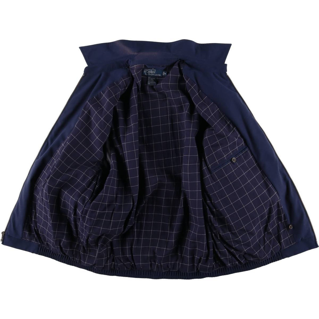 Ralph Lauren POLO by Ralph Lauren Swing Top Sports Jacket Men's M polyester navy blue type Vintage Second Hand