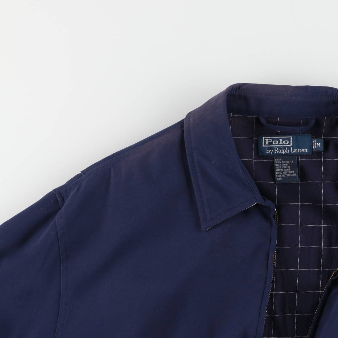 Ralph Lauren POLO by Ralph Lauren Swing Top Sports Jacket Men's M polyester navy blue type Vintage Second Hand